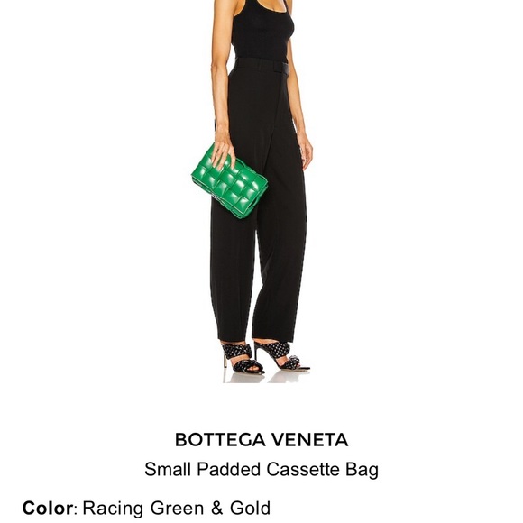 Bottega Veneta racing green and gold small padded cassette bag - Picture 3 of 8